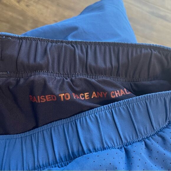 Rhone Pacific Blue Athleisure wear Shorts in Size XL with Liner - Picture 7 of 10